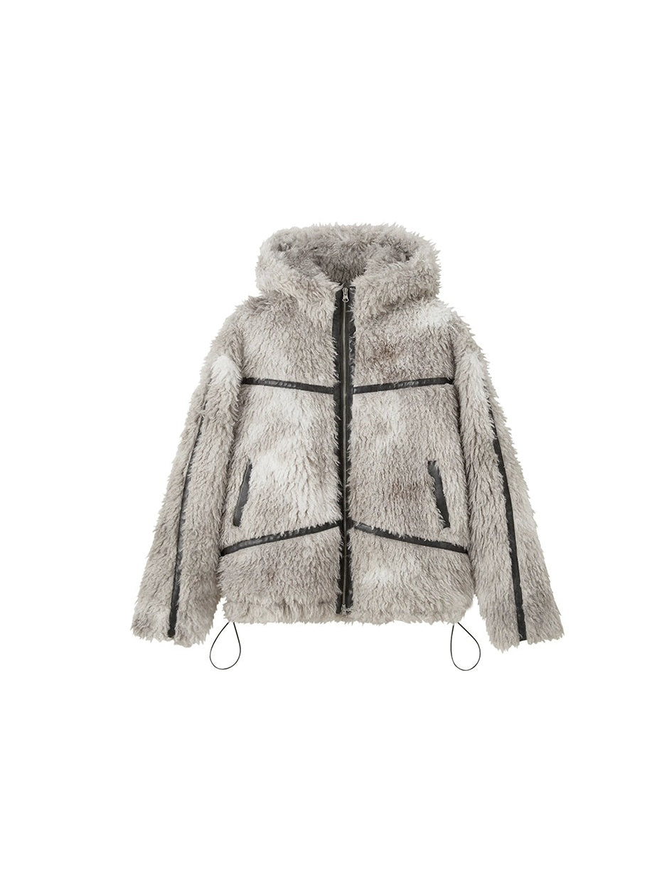 Sustainable Rabbit-Eared Fur Coat - chiclara