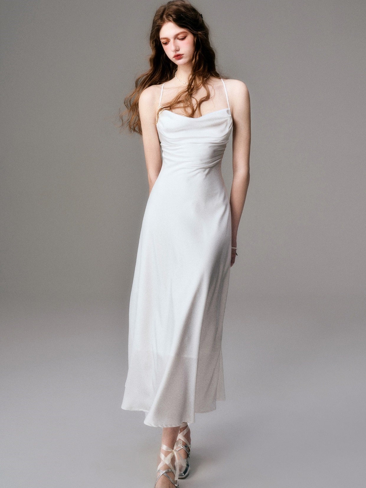 Elegant Swing Sling Maxi Dress - chiclara