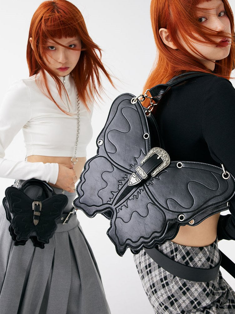 Three-Dimensional Punk Butterfly Shape Bag - chiclara