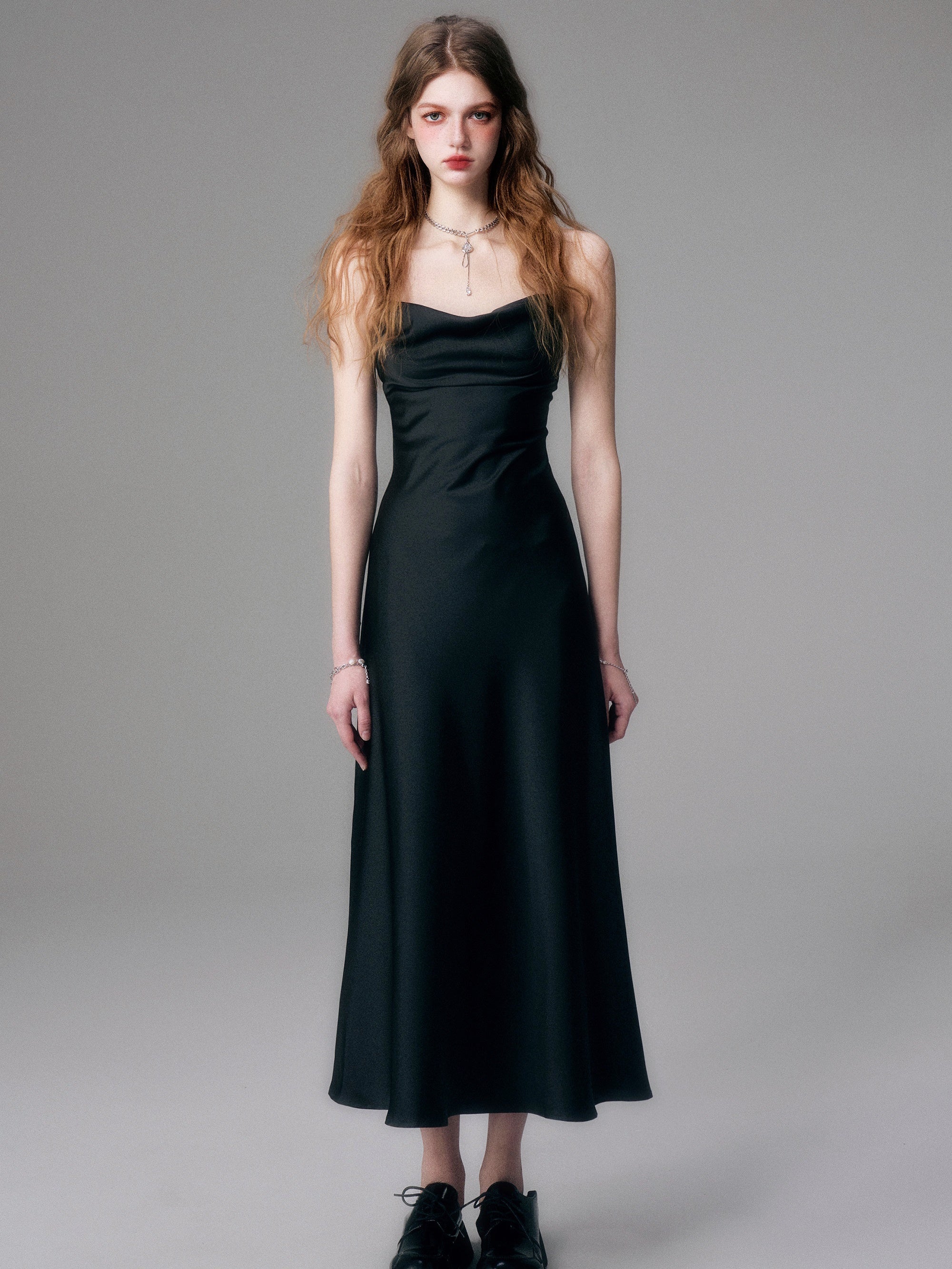 Elegant Swing Sling Maxi Dress - chiclara