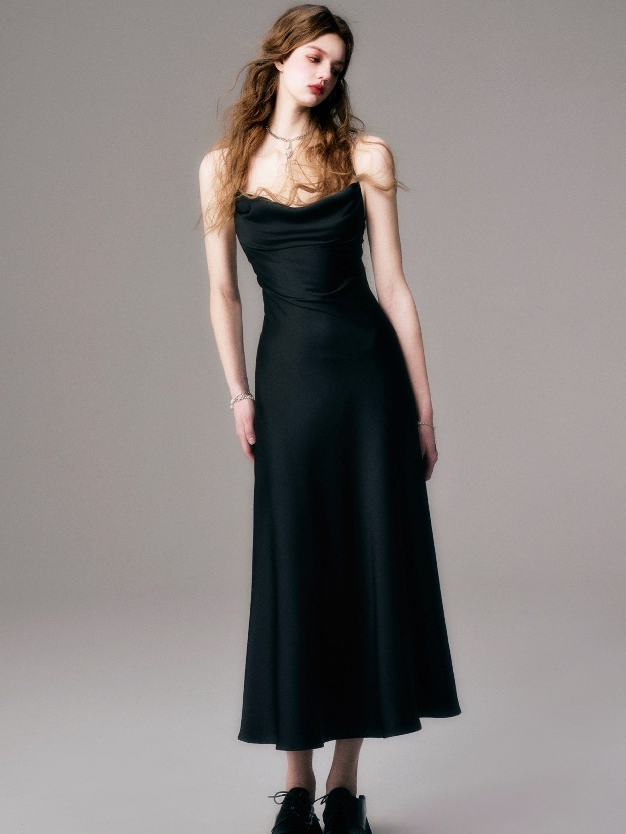 Elegant Swing Sling Maxi Dress - chiclara
