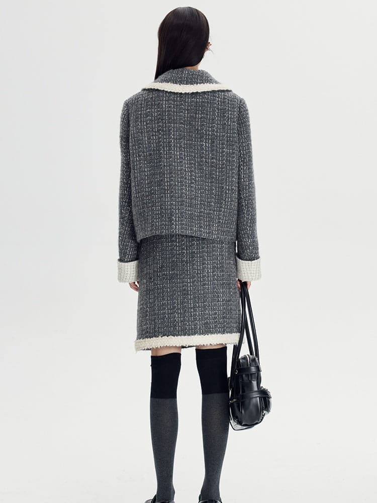 Small Incense Jacket & Skirt With Horn Buckle - chiclara