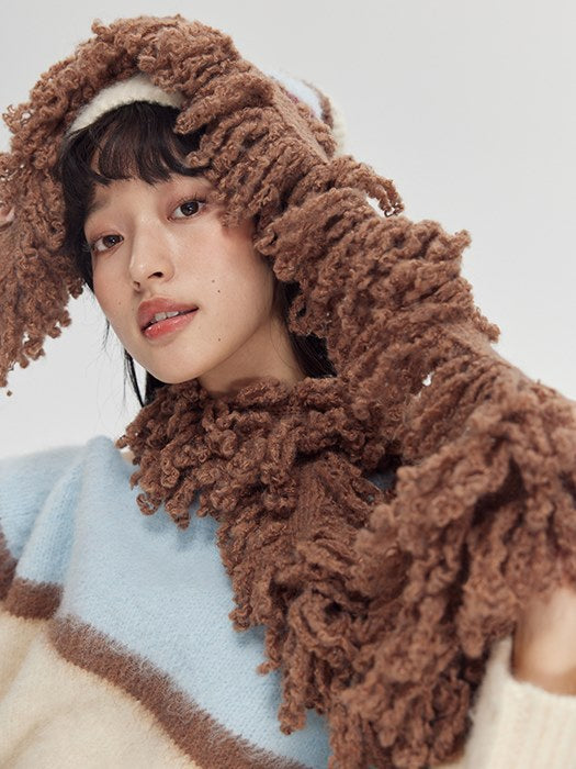 Fringe-Trimmed Wrap Scarf - chiclara