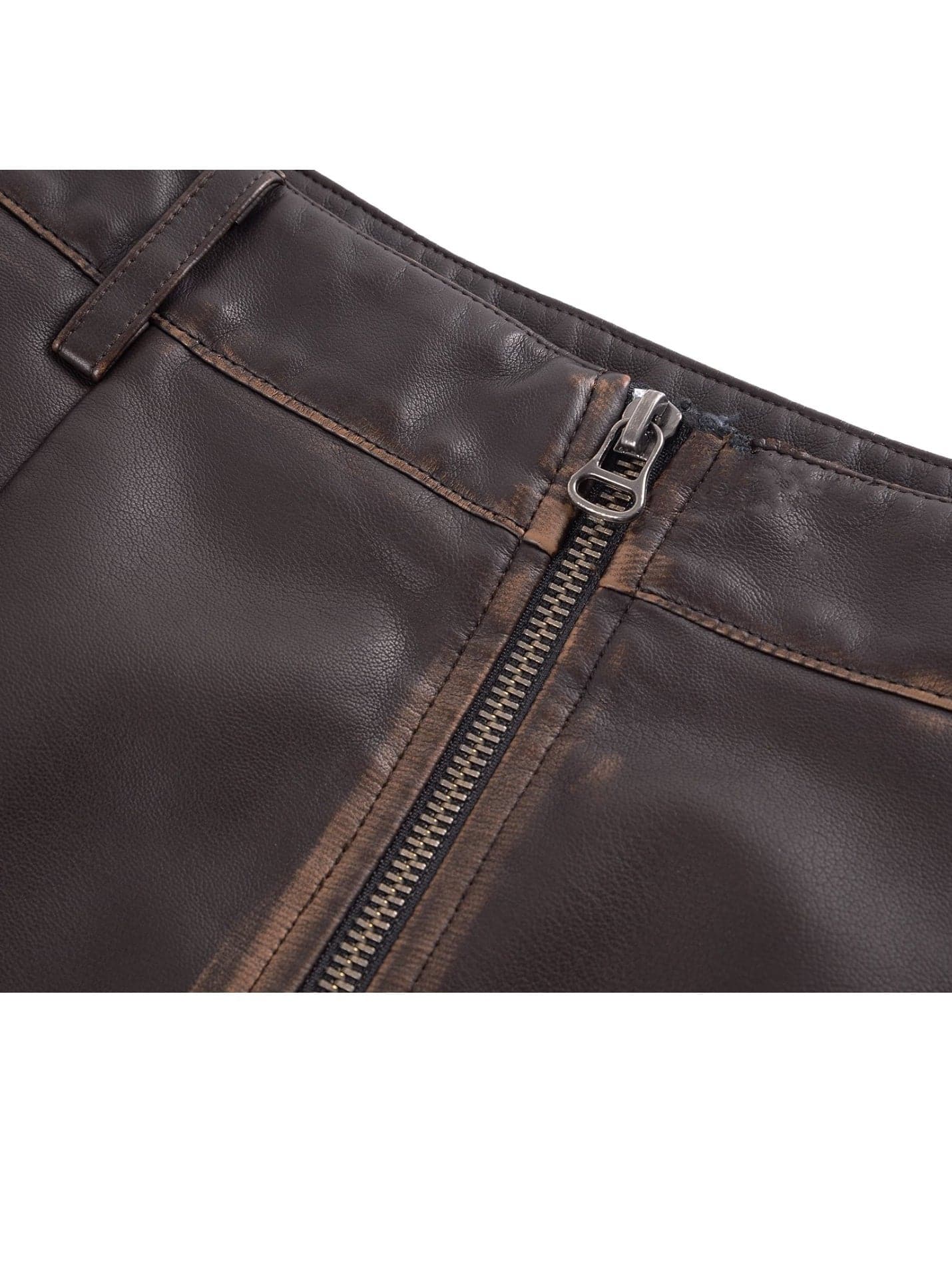 Vintage Leather Jacket & Micro Mini Skirt - chiclara