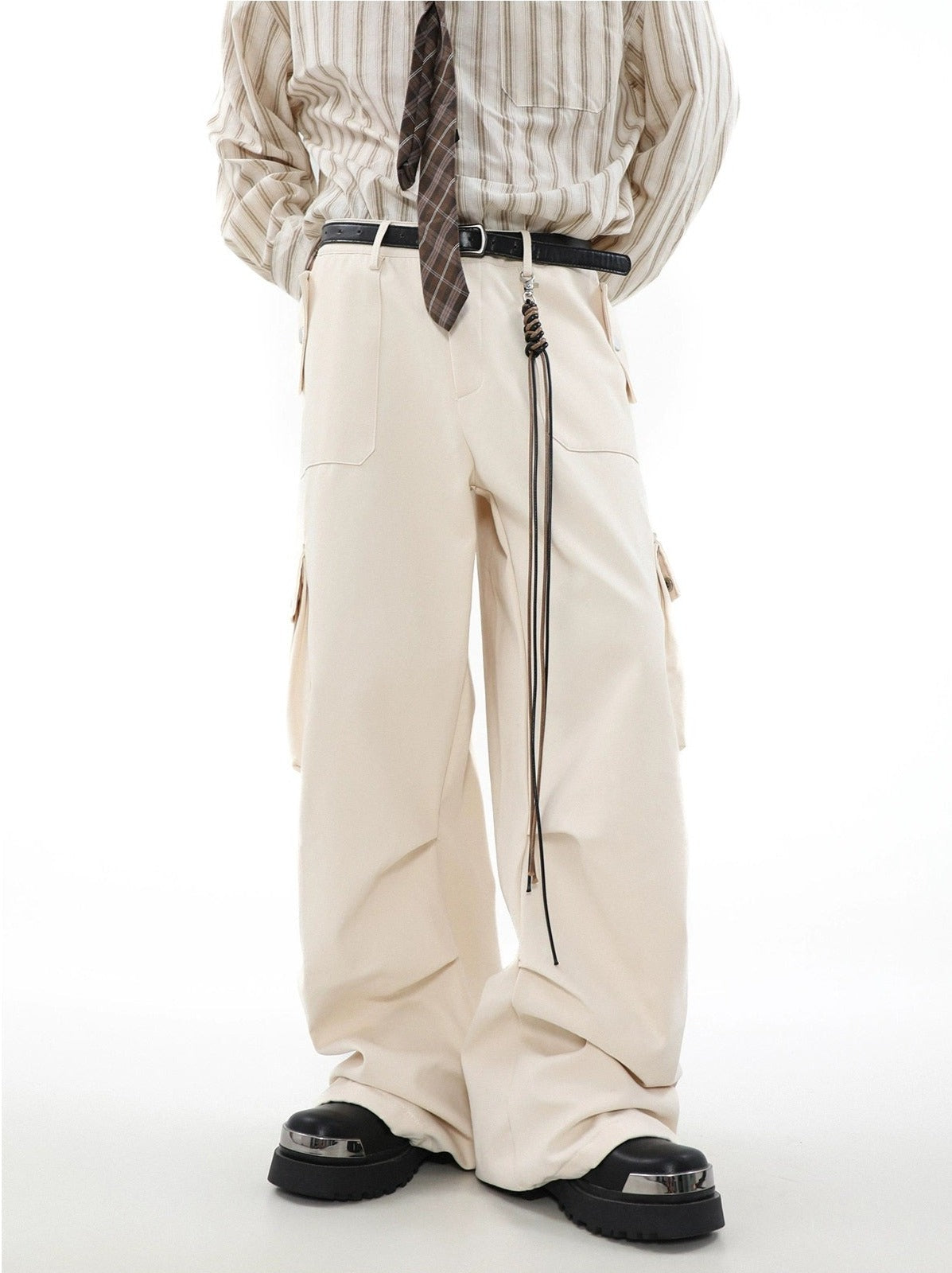 Utility Wide Work Pants - chiclara