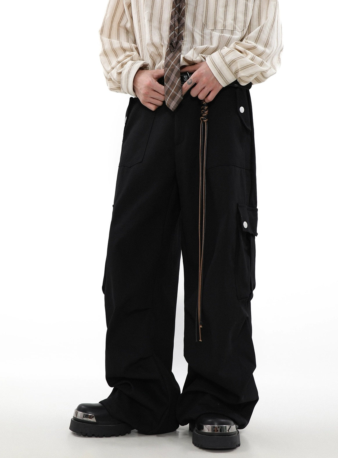 Utility Wide Work Pants - chiclara