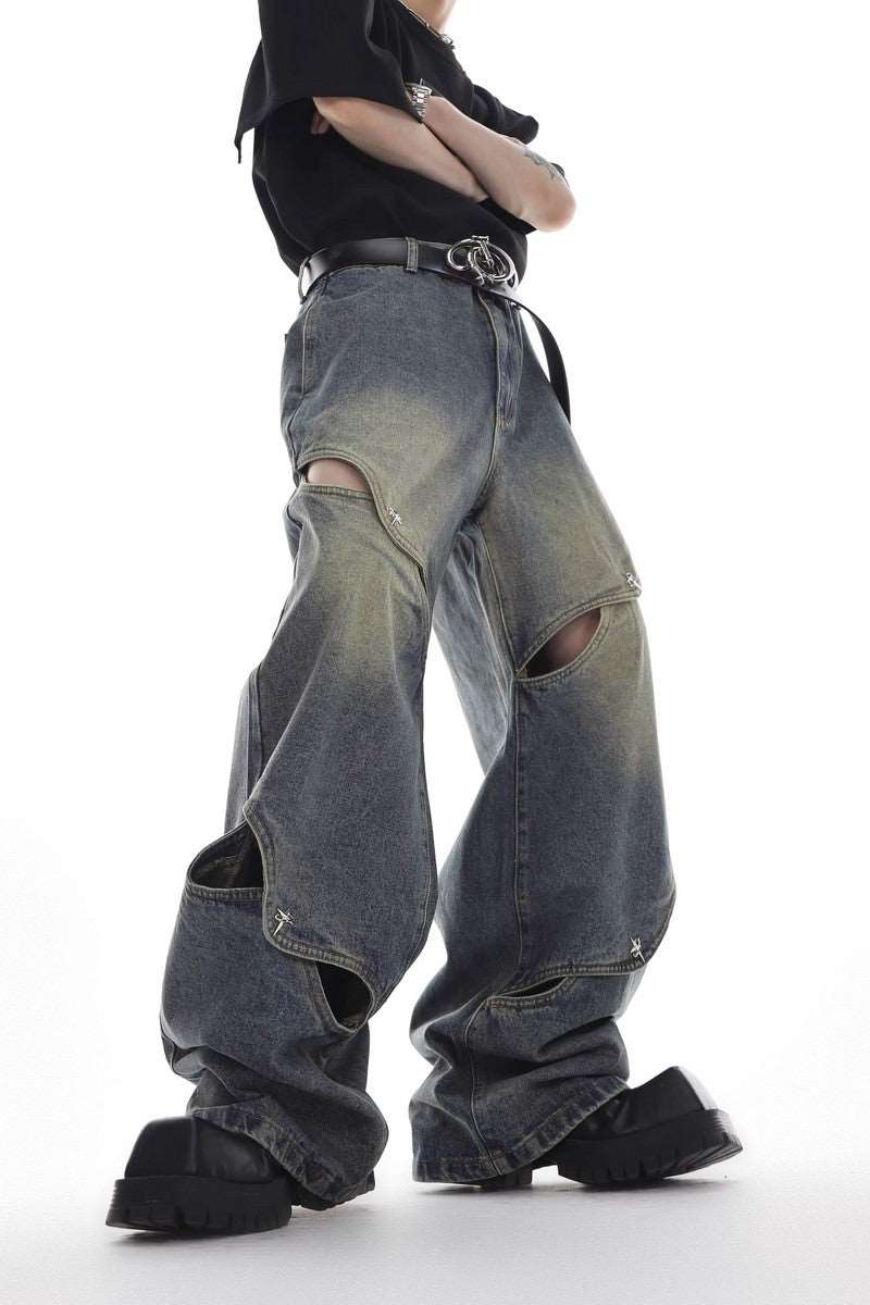 Oversized Button Denim