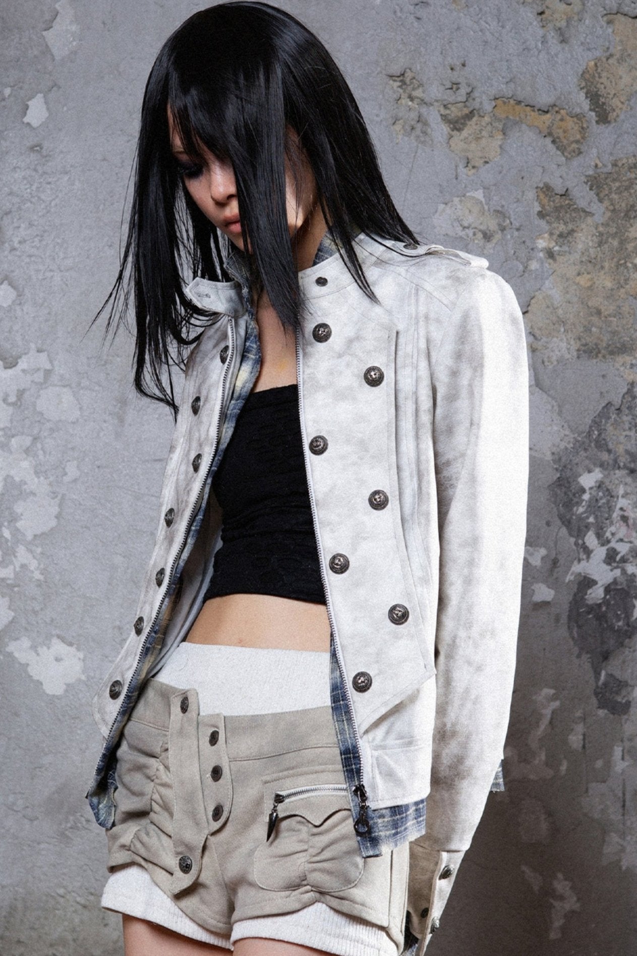 Military Frost Cropped Jacket