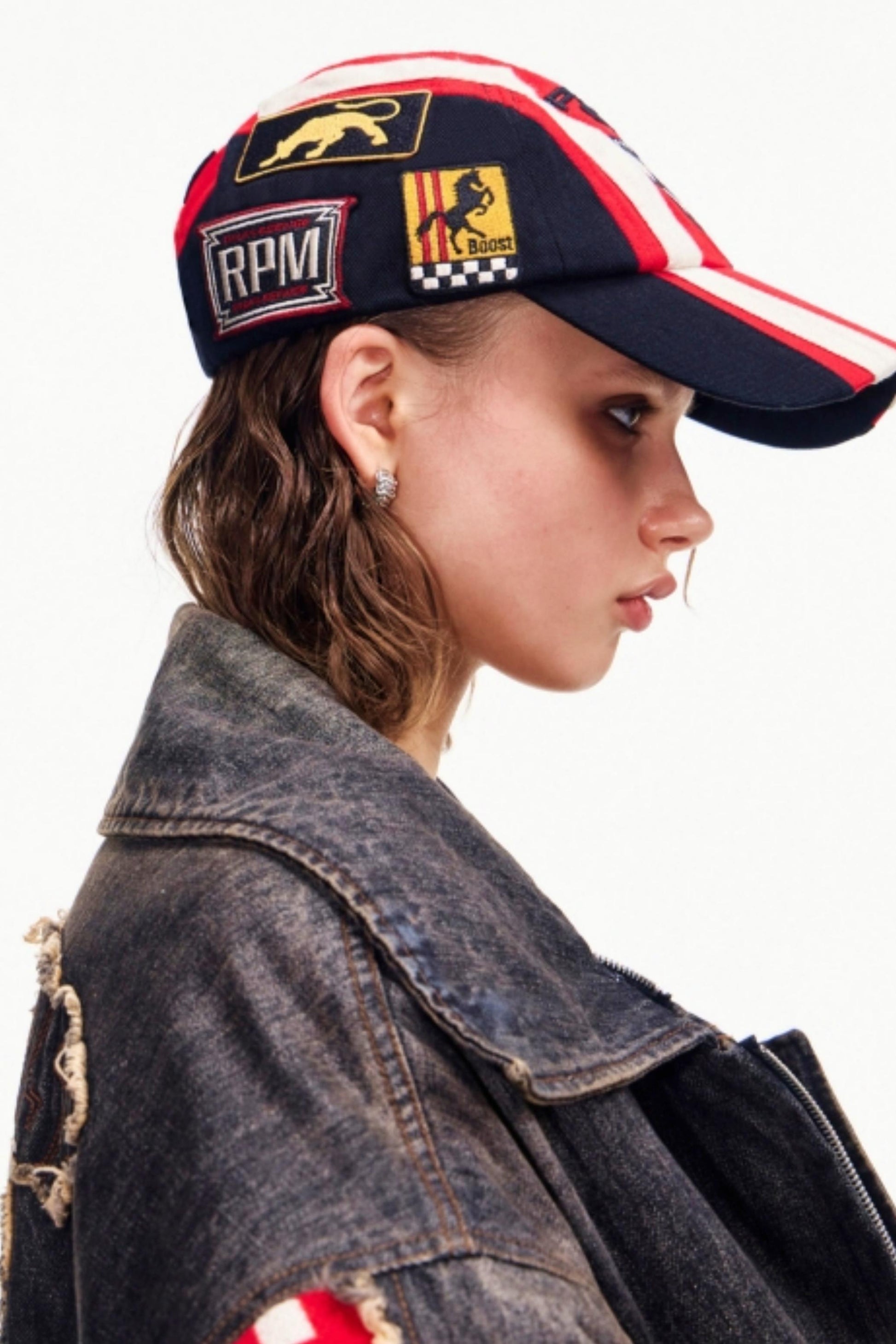 Men's Racing Embroidered Baseball Cap