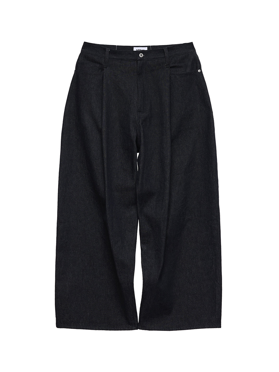 11.3oz Indigo Blue Non-Fade Wide-Leg Baggy Denim Pants