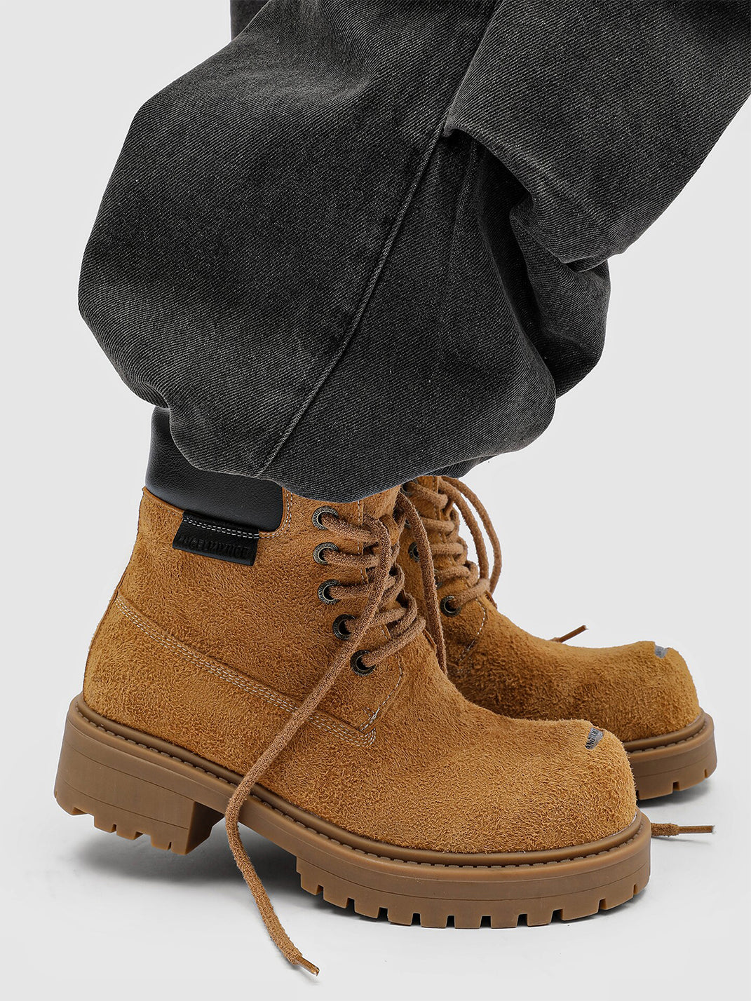 Round-Toe Work Boots