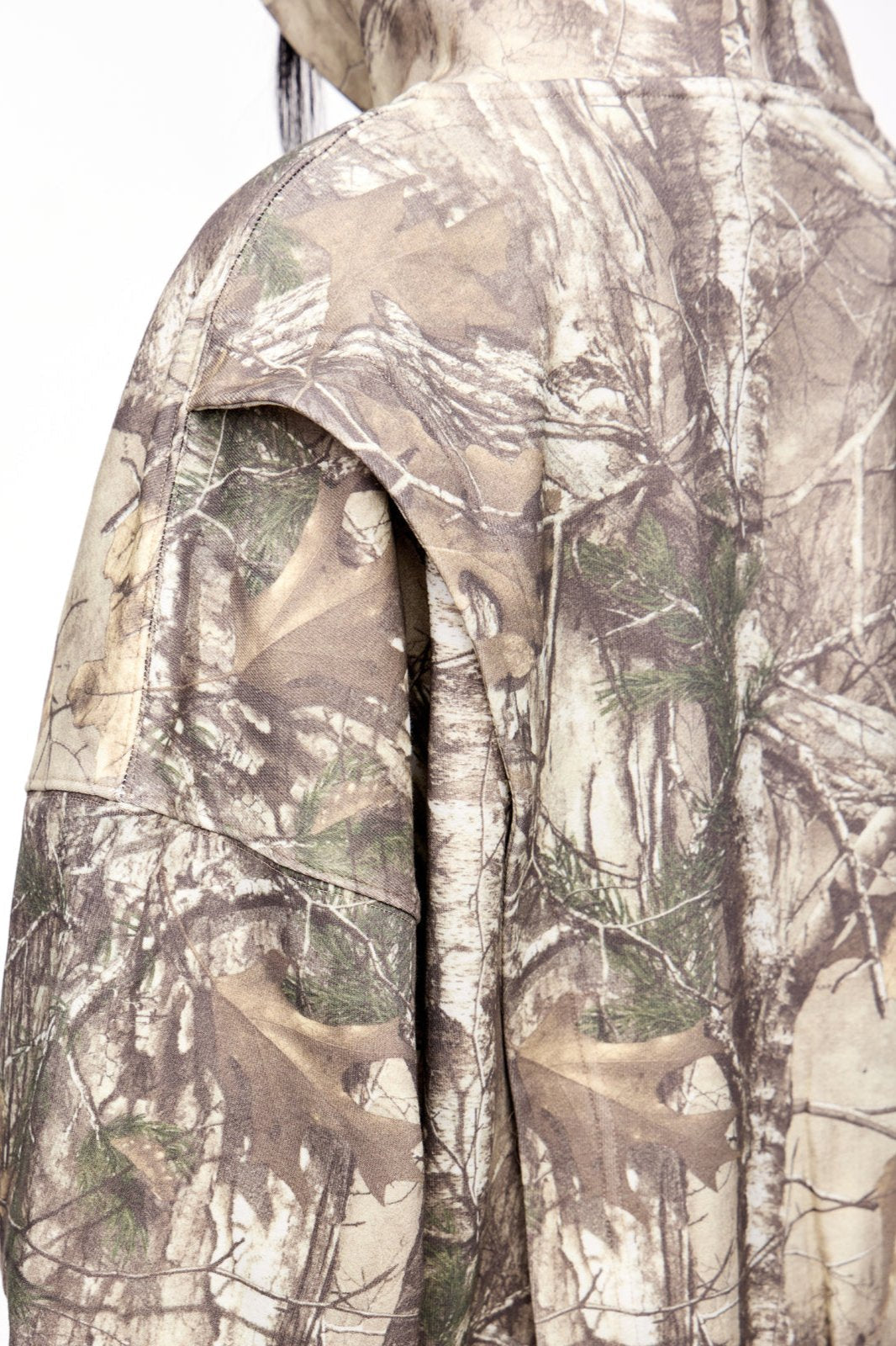 Men's Distressed Camouflage Hooded Sweatshirt