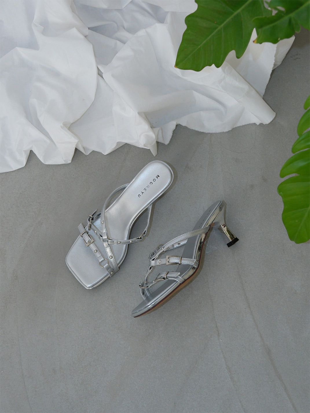 Black Open-Toe Heeled Sandals