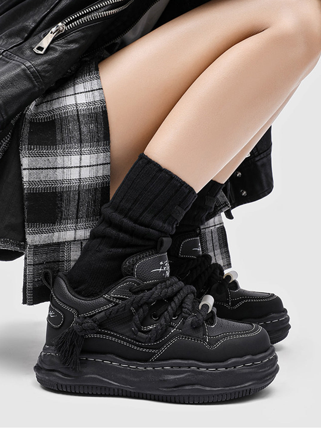 7CM Wavy Sole Chunky Sneakers