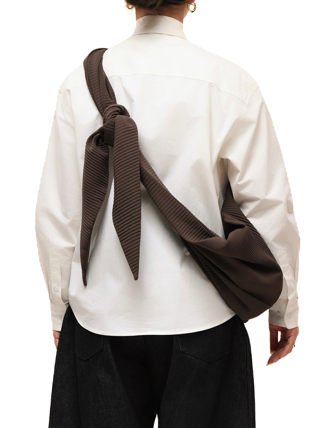 Pleated Adjustable Multi-Function Hobo Bag