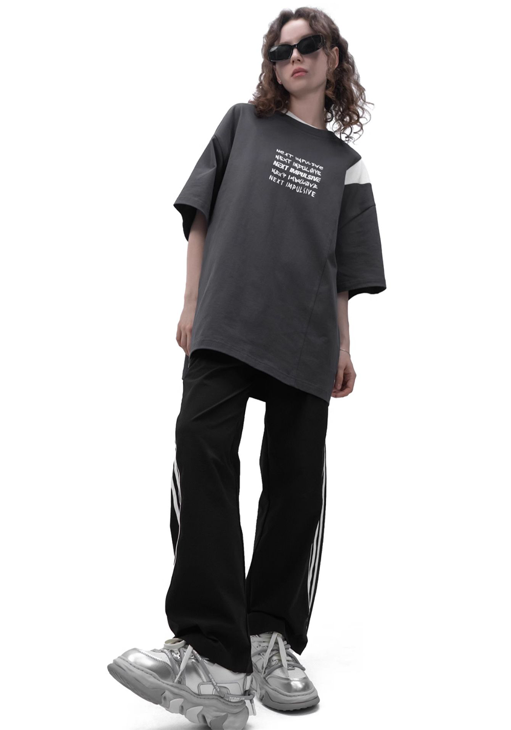 Black Dissolve Panel Platform Sneakers