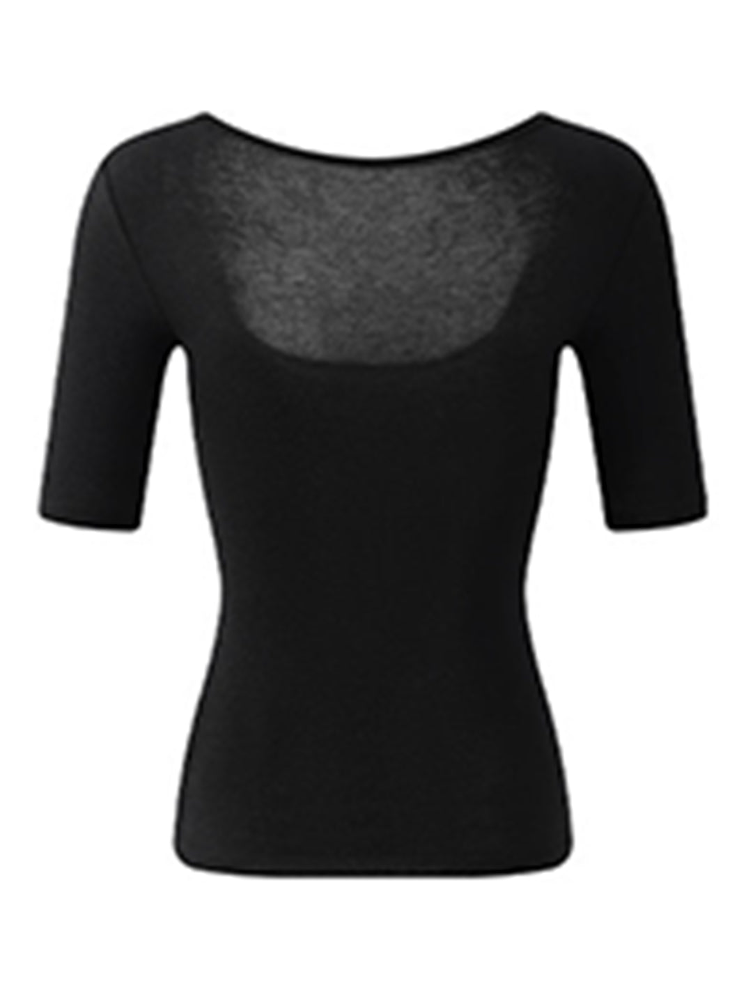 Square-Neck Slim-Fit Knit T-Shirt