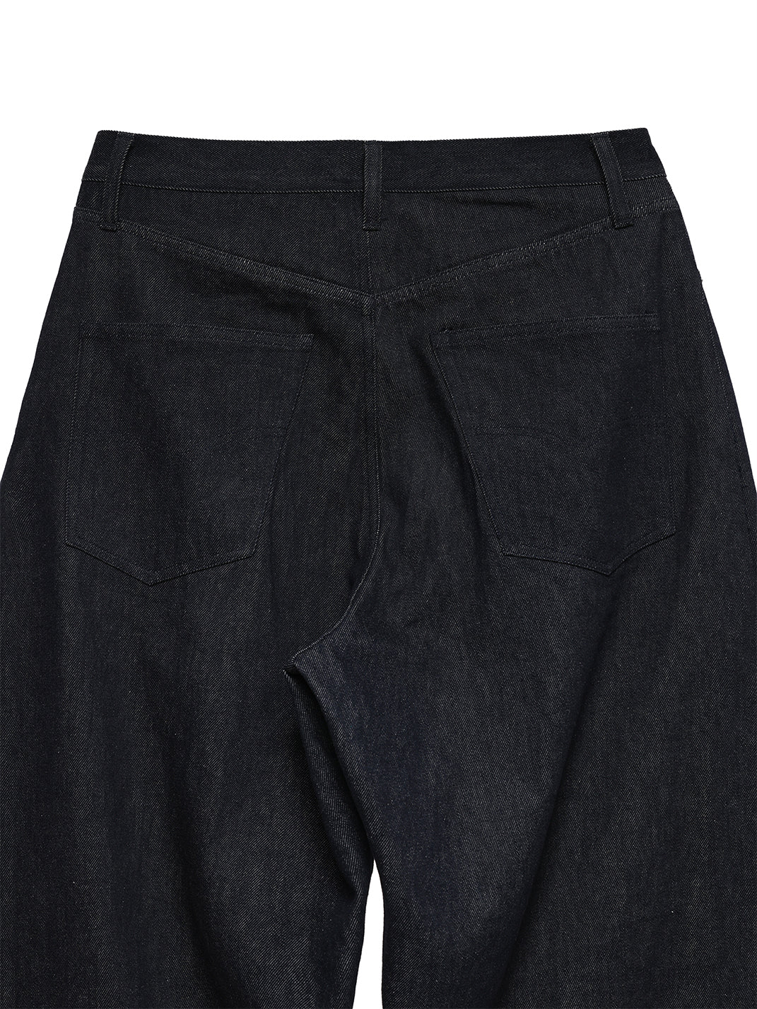 11.3oz Indigo Blue Non-Fade Wide-Leg Baggy Denim Pants