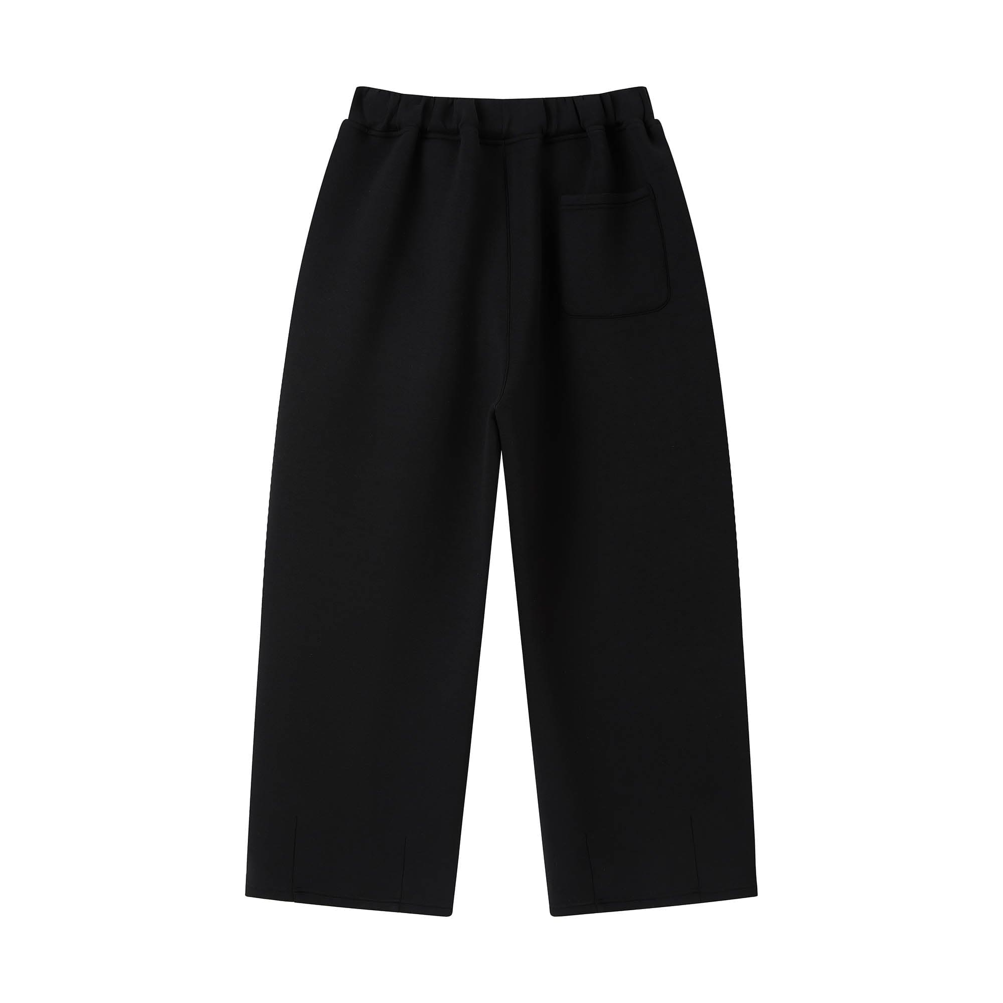 Wide Leg Pleated Crinkled Sweatpants