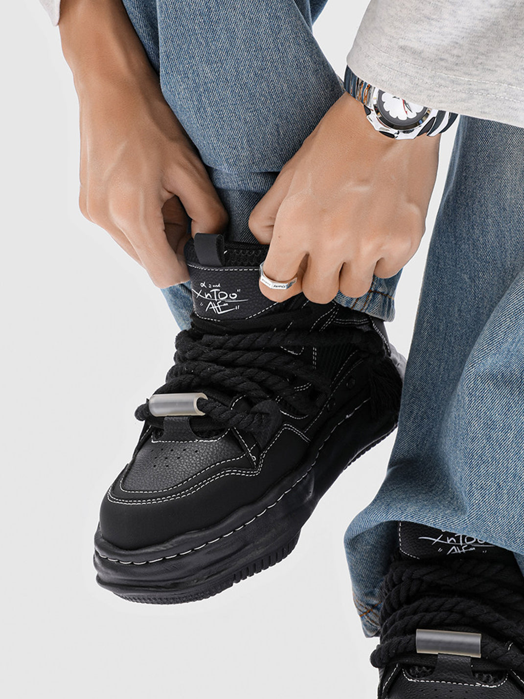 7CM Wavy Sole Chunky Sneakers