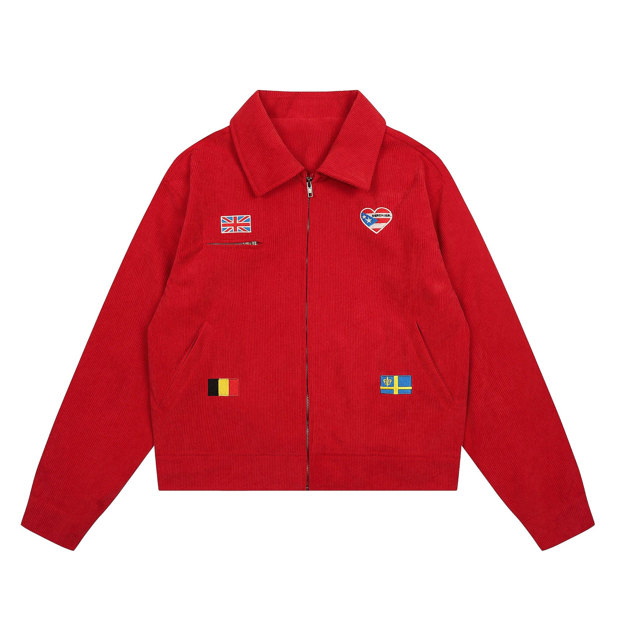 Heart Flag Patch Jacket