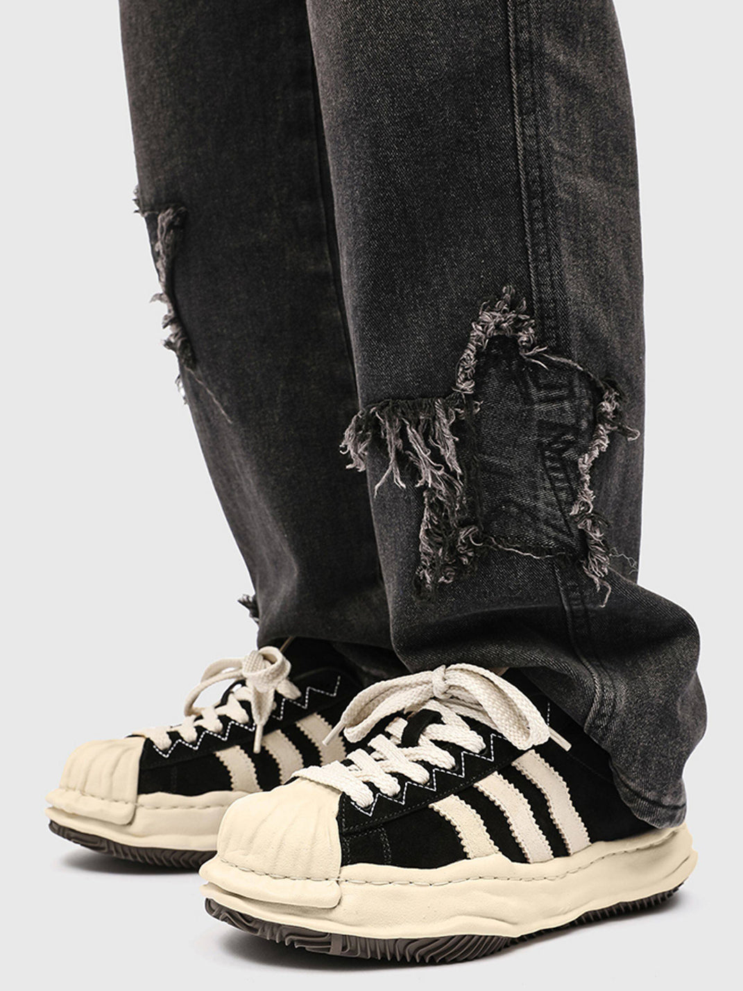 Three-Stripe Shell-Toe Melting Shoes