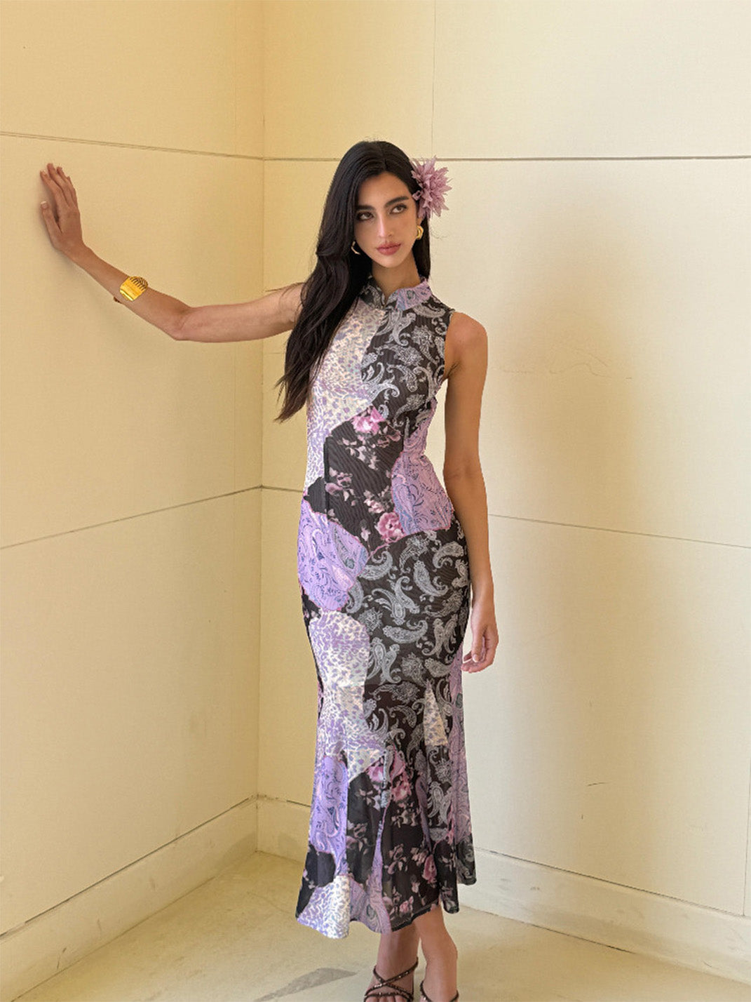 Stretch Mermaid Cheongsam Dress