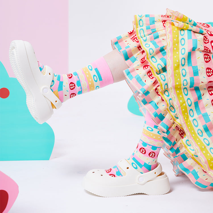 Pastel Pattern Ankle Length Socks