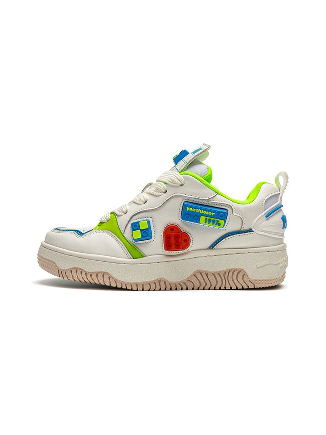 Building Block Versatile Chunky Bread Shape Skate Sneakers image 1