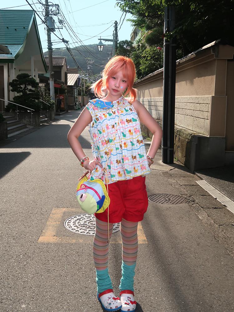 Kawaii Ruffle Sleeveless Top