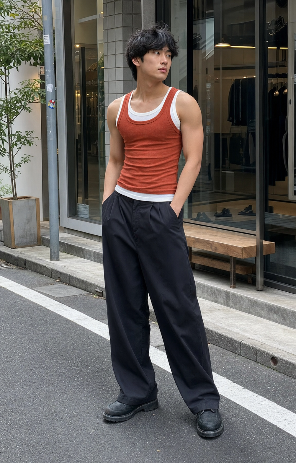 Layered Ember Double Tank Top showcase 1