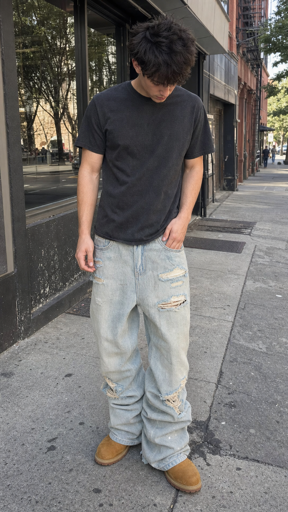 Quarry Fade Stacked Ruin Jeans UGC showcase 1