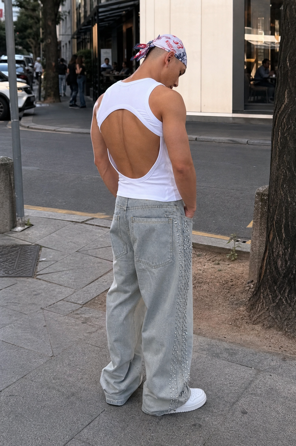 Open Back Muscle Tank showcase 1