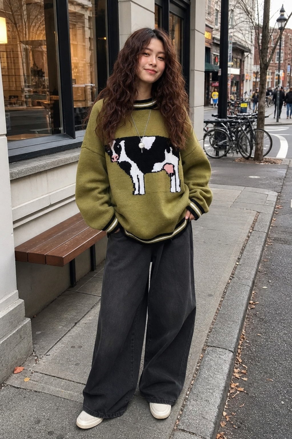 Moo Muse Cozy Knit Sweater showcase 1