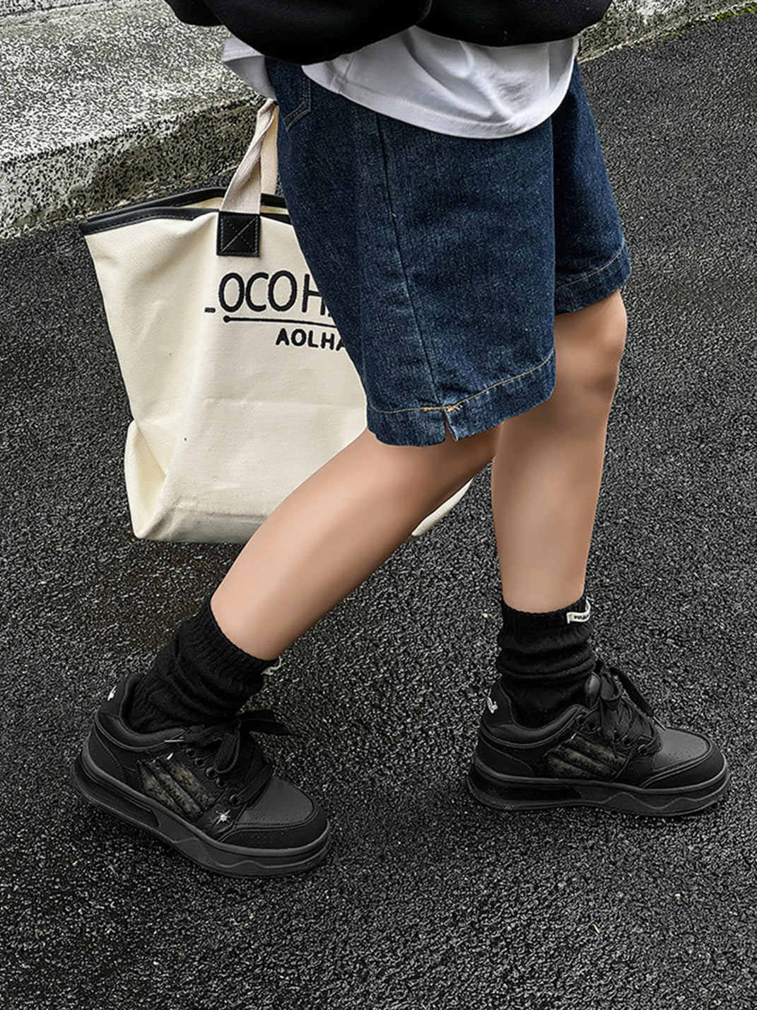 Gothic Star Studded Chunky Sneakers