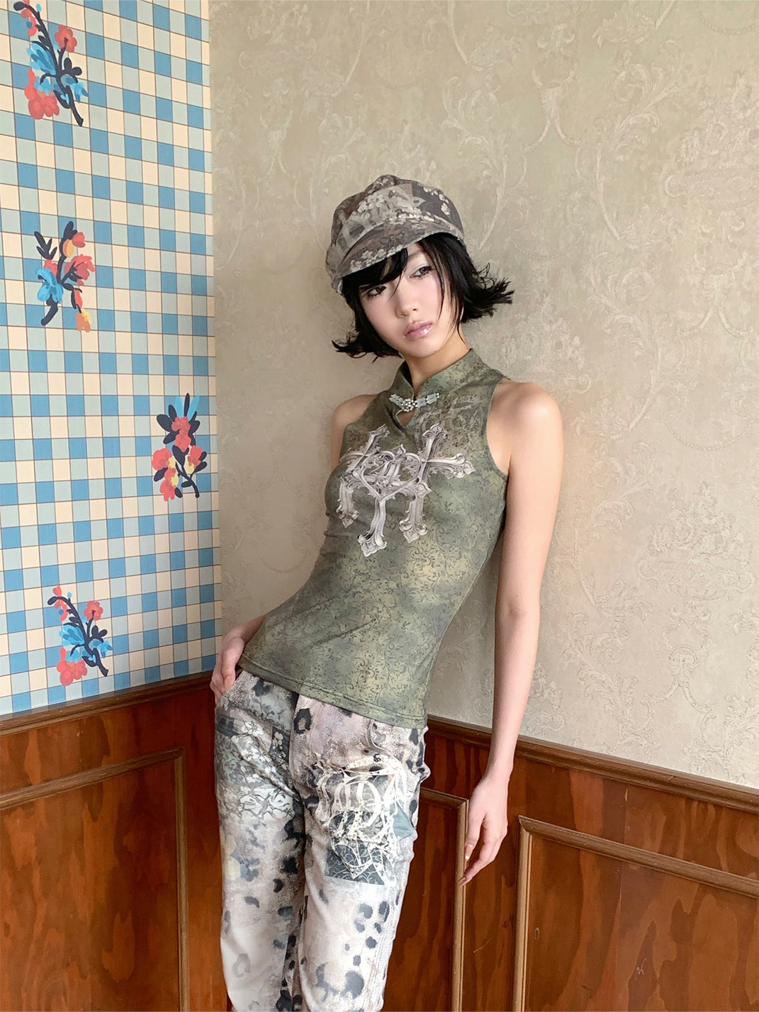 Triple Cross Sleeveless Top