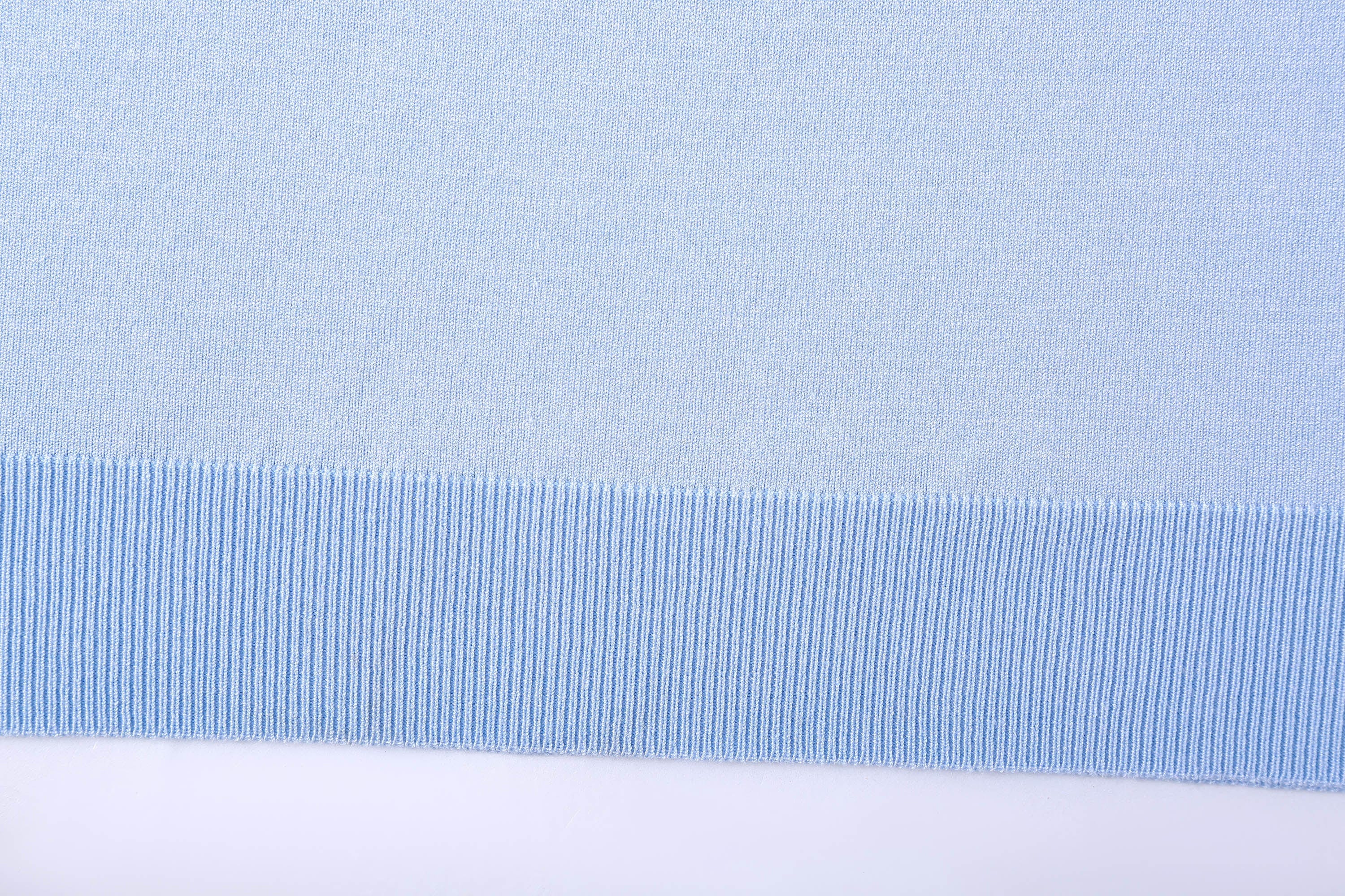 Detachable Collar Short Sleeve Knit Tee