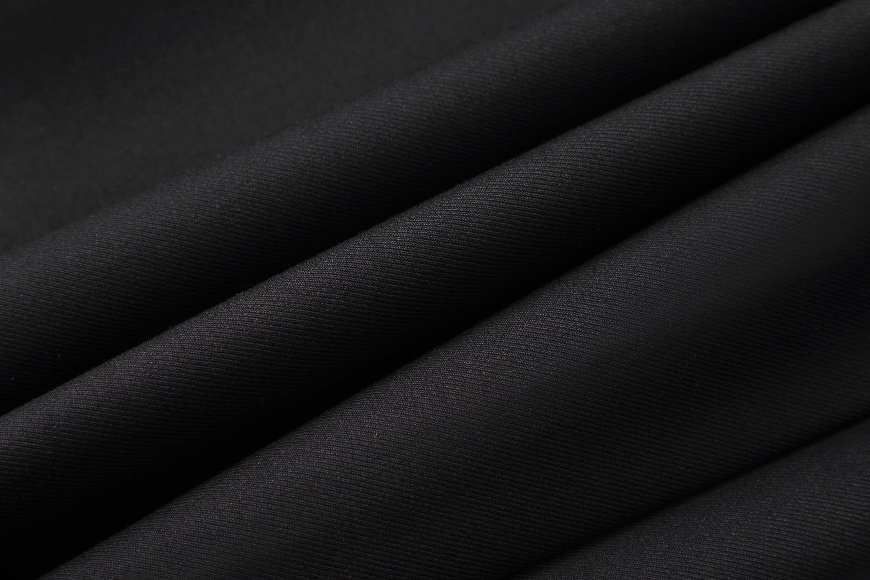 Wide-Leg Black Trousers with Drawstring Waist