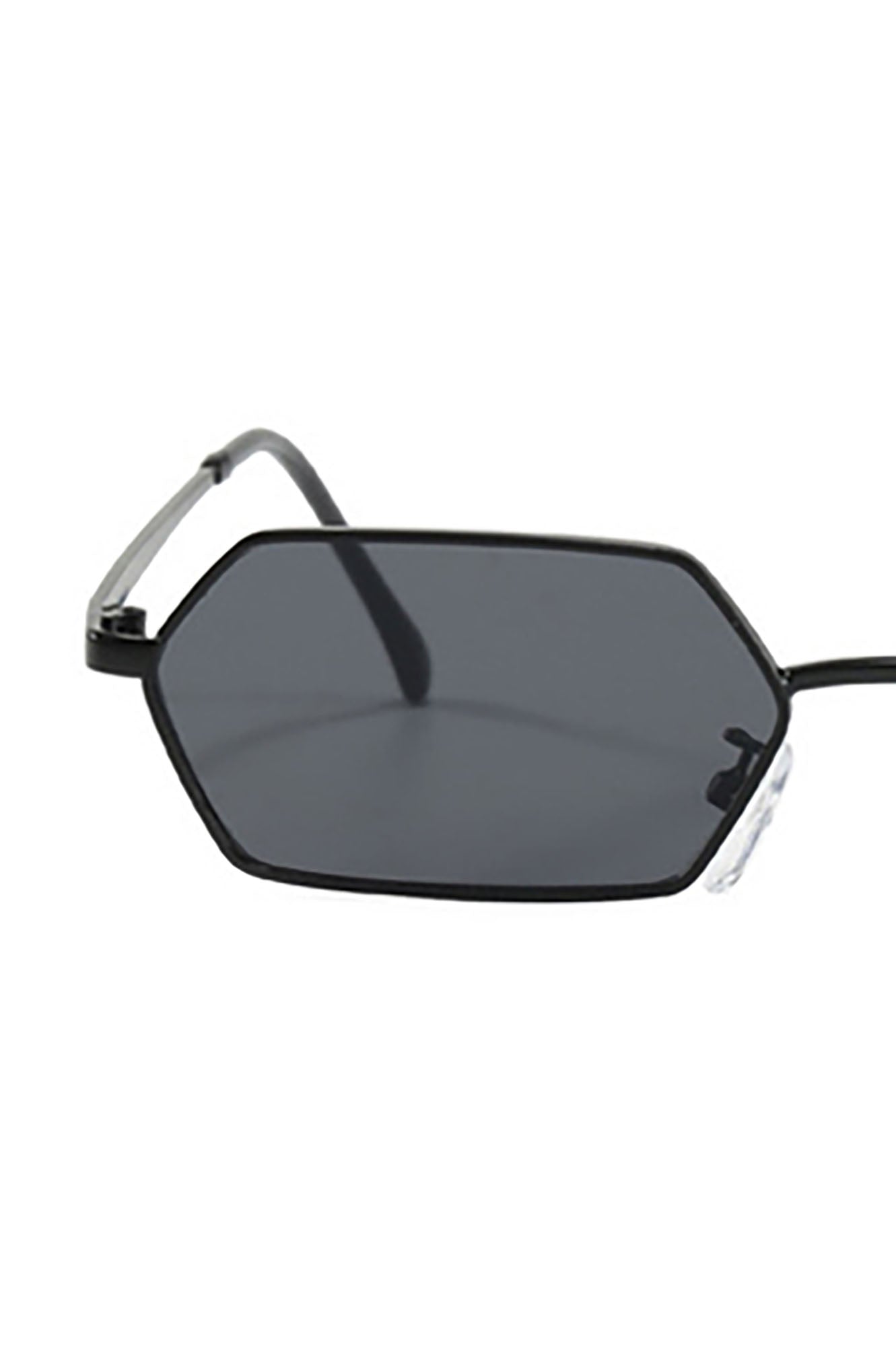 Slim Hexagon Wireframe Sunglasses - view 4