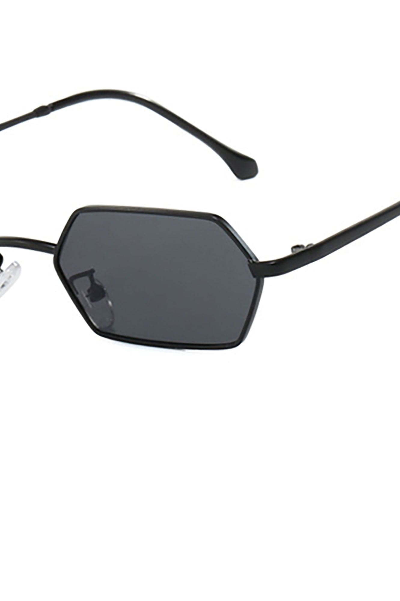 Slim Hexagon Wireframe Sunglasses - view 3