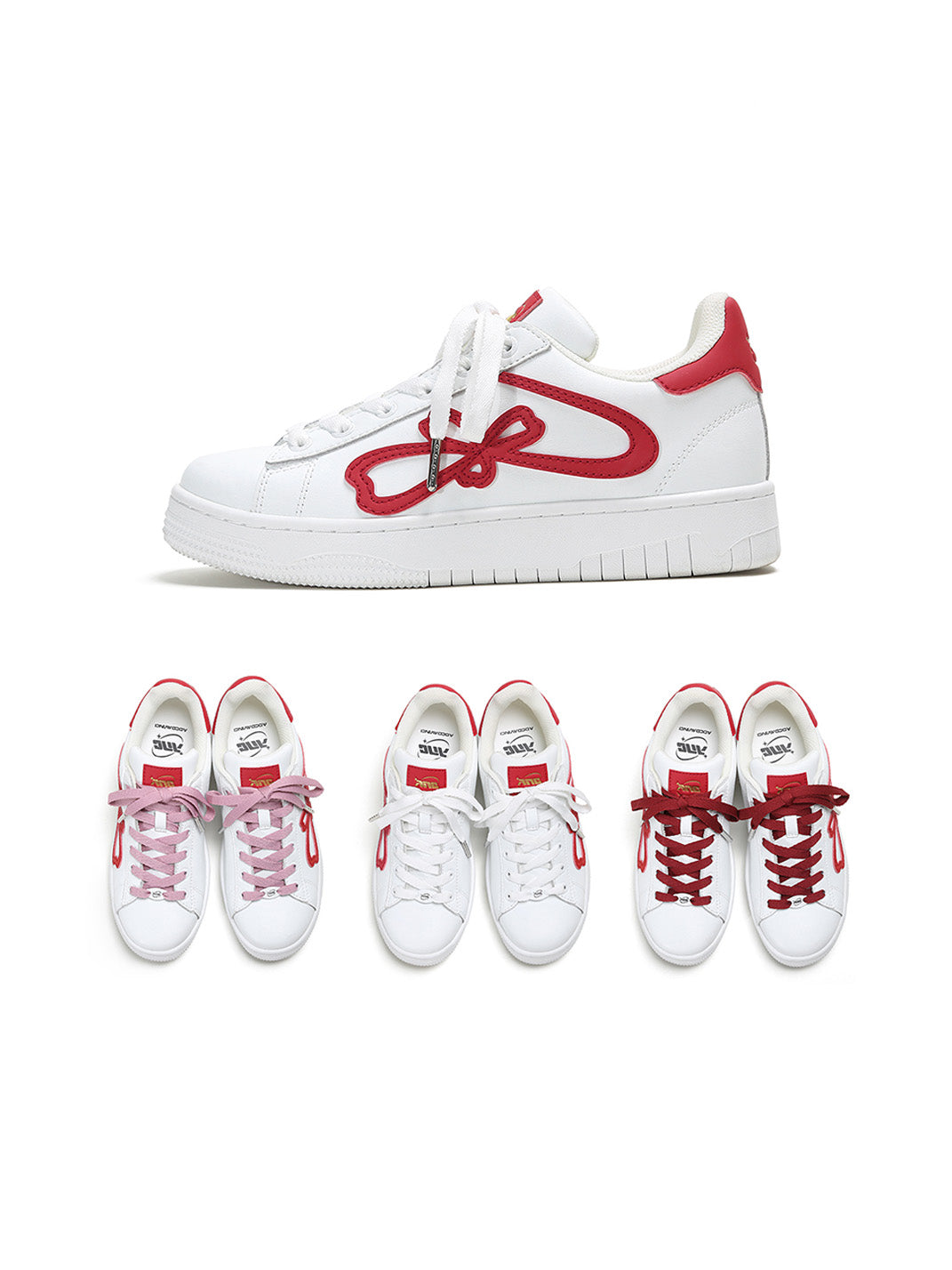 "lucky Four Leaf" Clover Design Platform Sneakers
