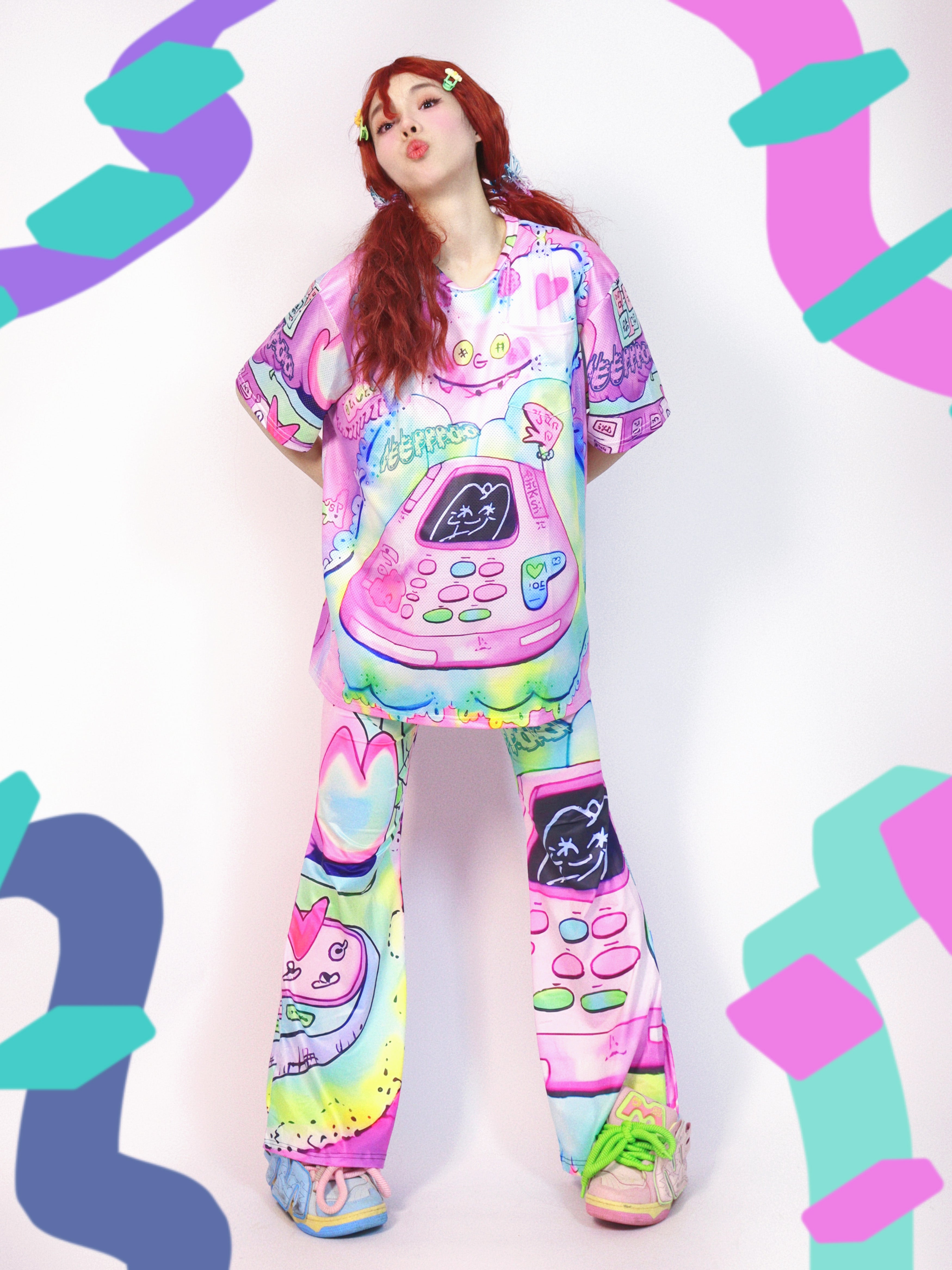 Pastel Pop Dancing Skeleton Leggings