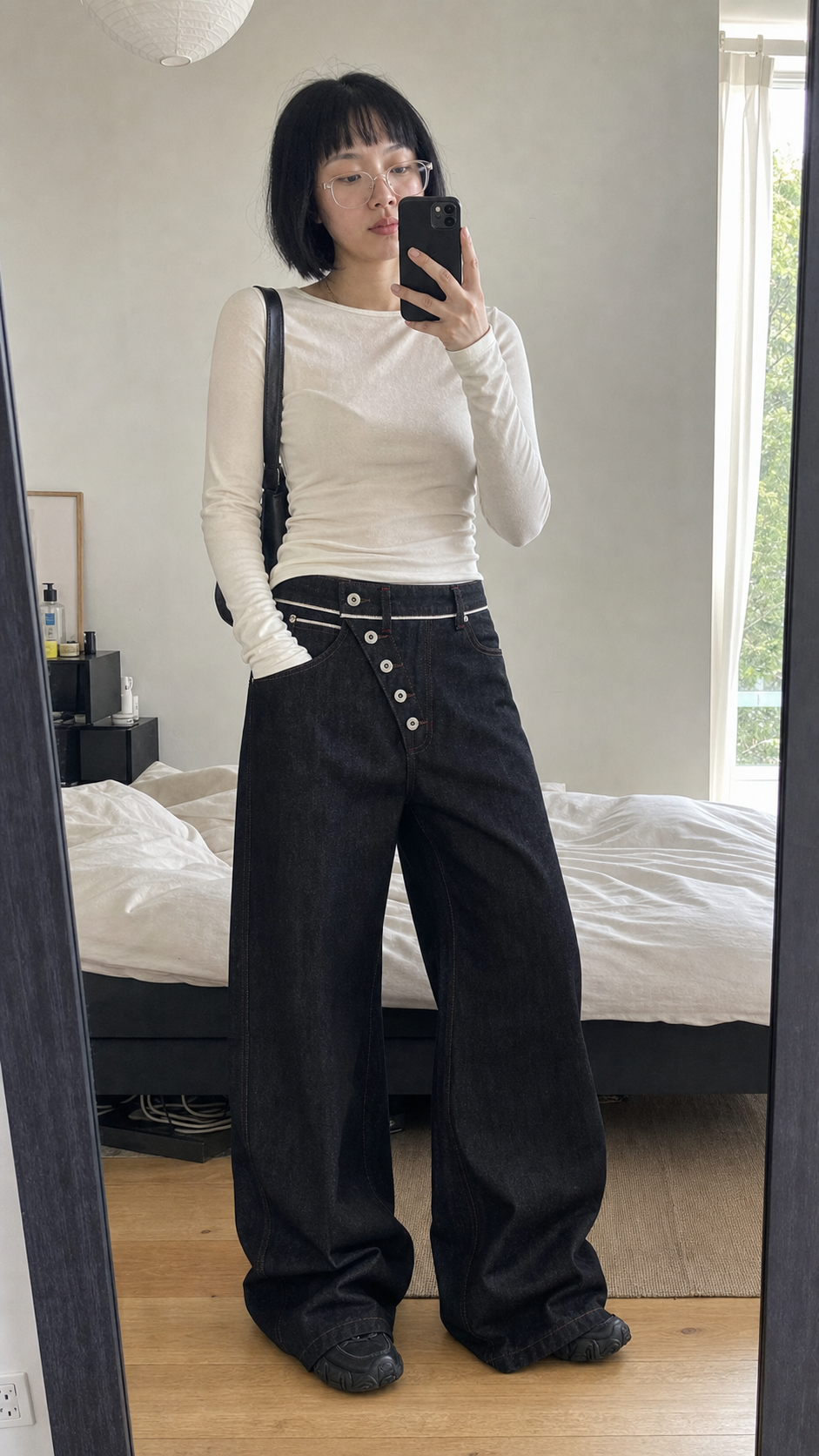 Orbit Placket Wide‑Leg Jeans UGC showcase 2