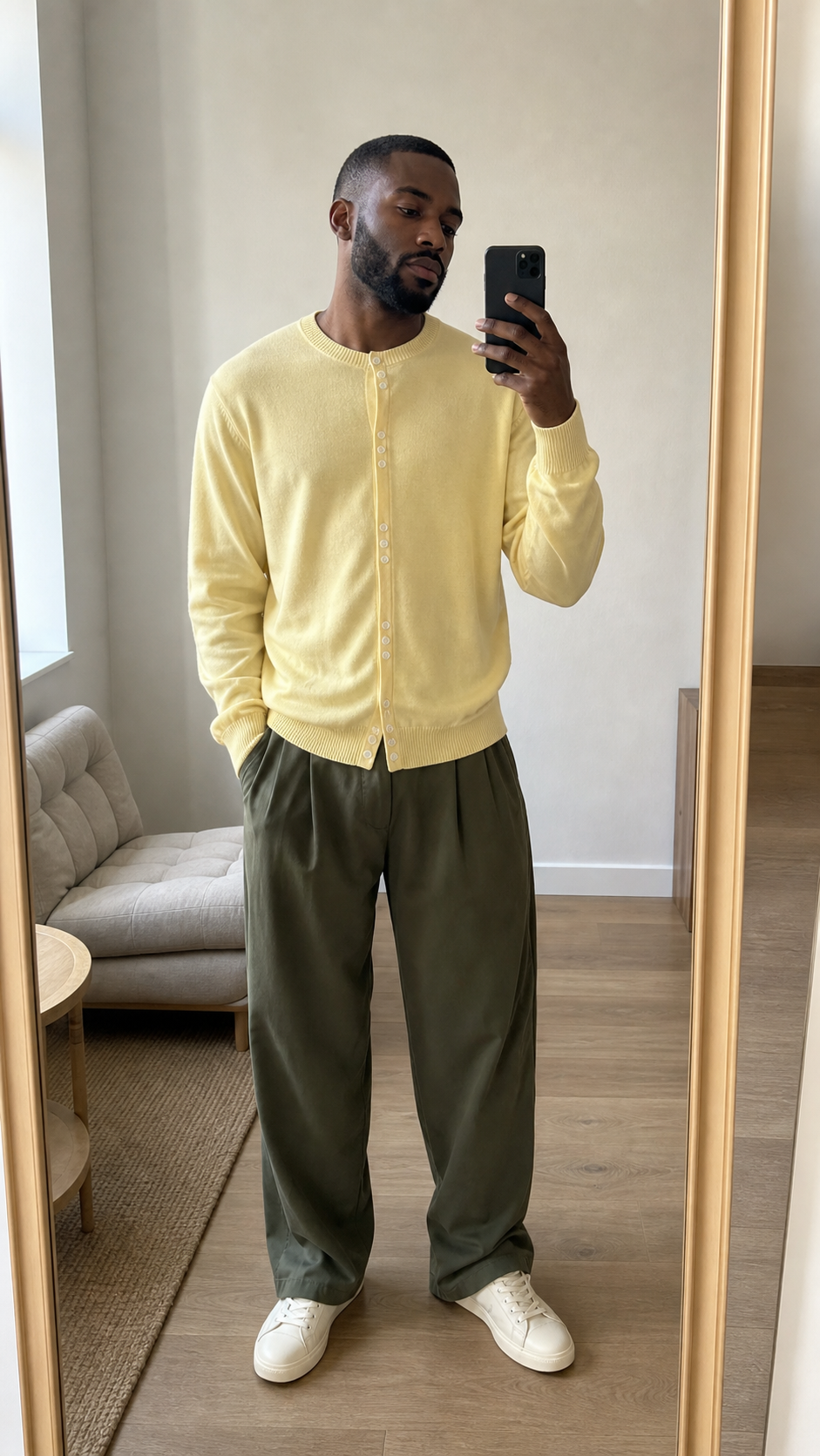 Haze Button Knit Cardigan showcase 2