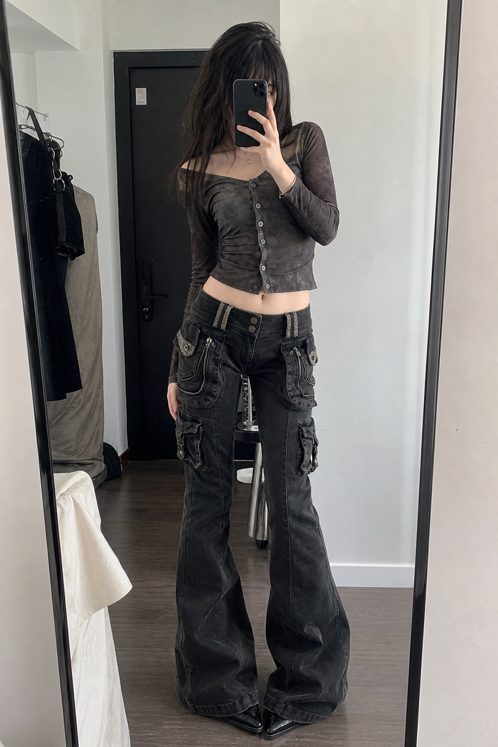 Obsidian Arsenal Cargo Flare Jeans showcase 2