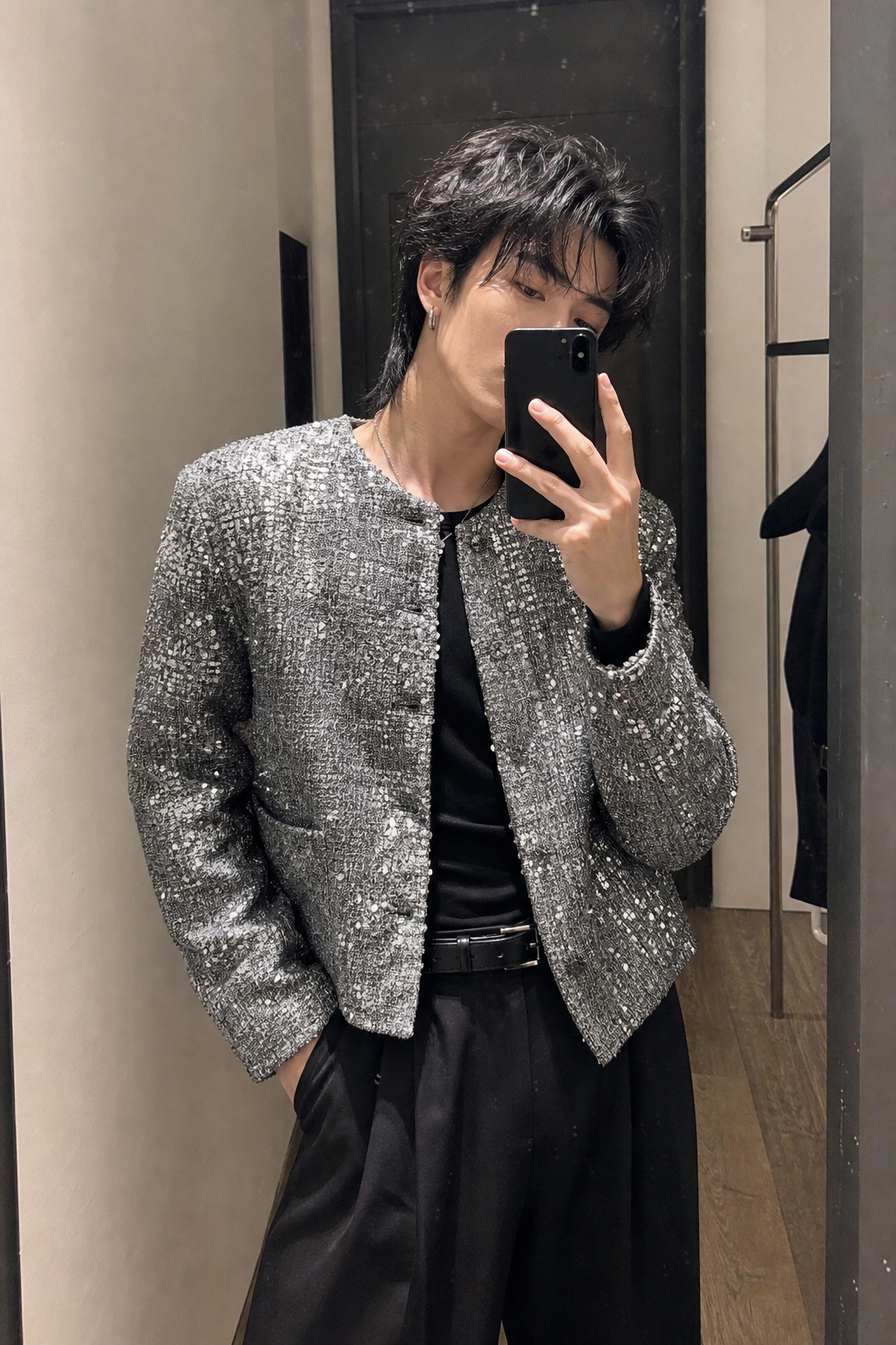 Glacier Static Sequin-Bouclé Jacket showcase 2