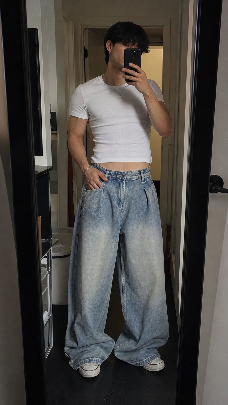 Midnight Boulevard Wide-Leg Jeans showcase 2