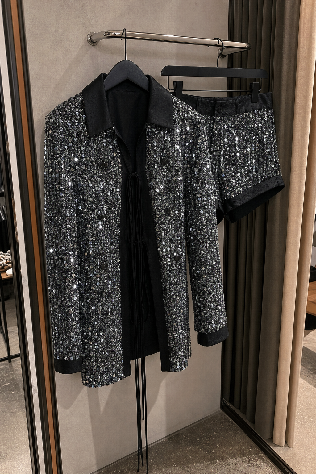 Sequin Blazer and Shorts Setup showcase 2
