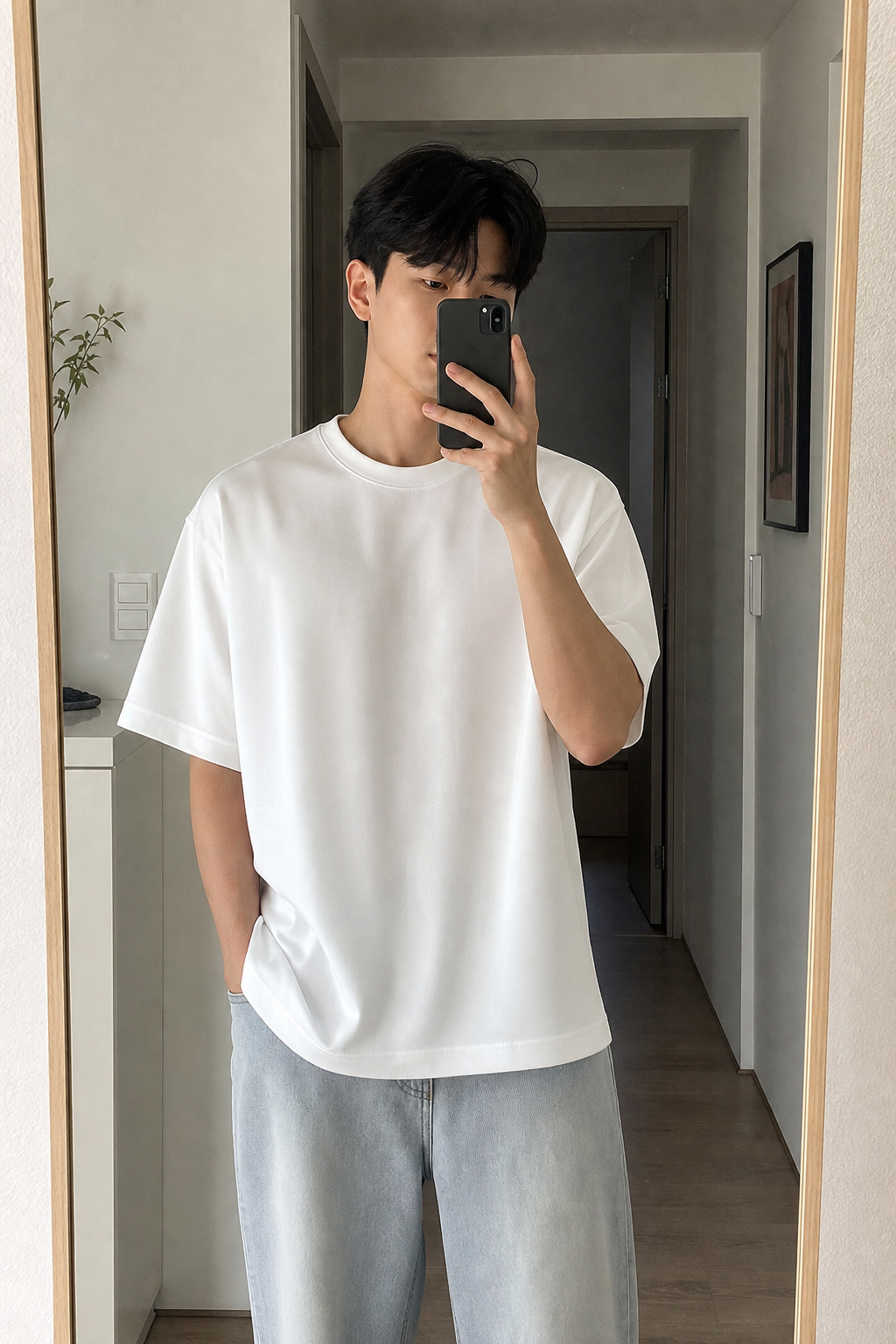 Oversized Tee With Silk Finish showcase 2