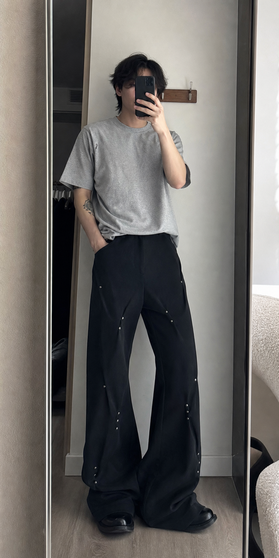 Axis Crest Sculpt Flare Denim Pants showcase 2